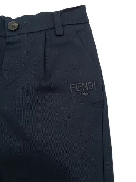 Spodnie dziecięce Fendi niebieskie