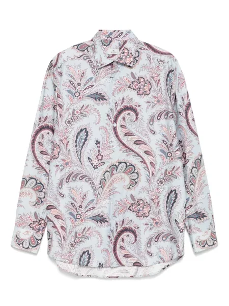 Cămașă Etro cu imagine cu model paisley albastru