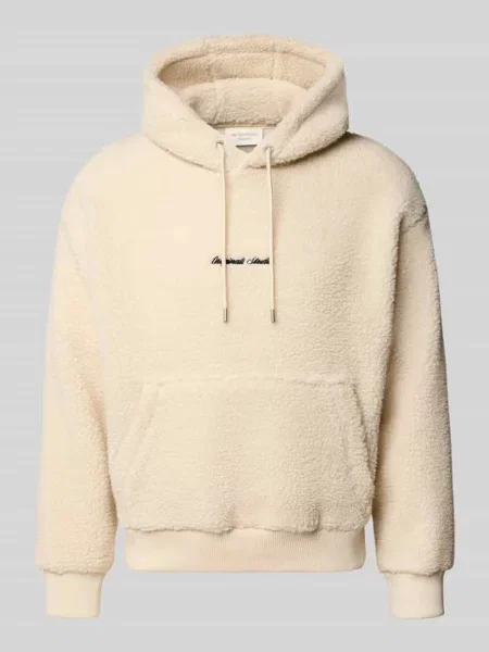Bluza z kapturem z futerka z wyhaftowanym logo Jack & Jones biała