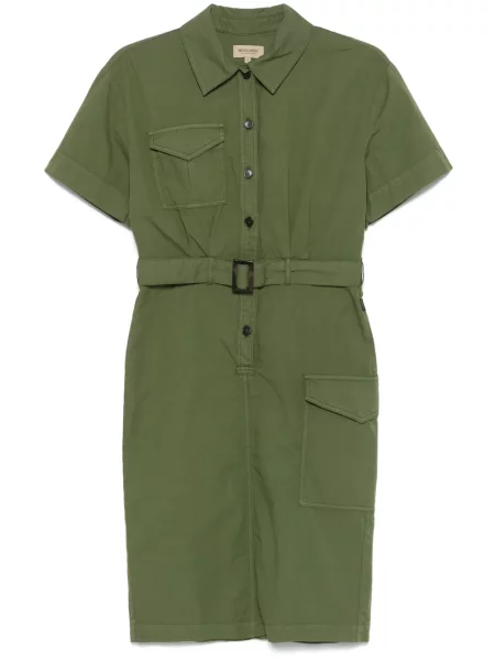 Rochie tip cămașă Woolrich verde