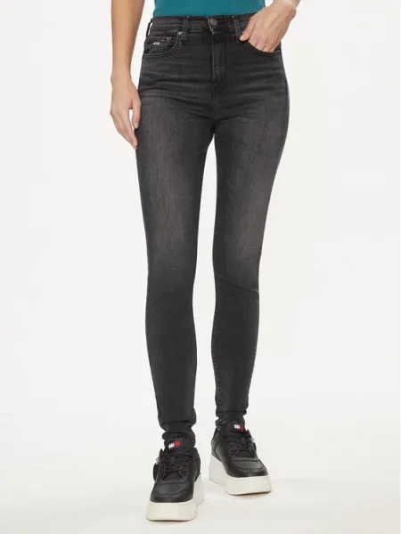 Tommy Jeans Blugi Sylvia Skinny Fit negru