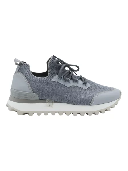 Sneakersy Eleventy wełniane szare