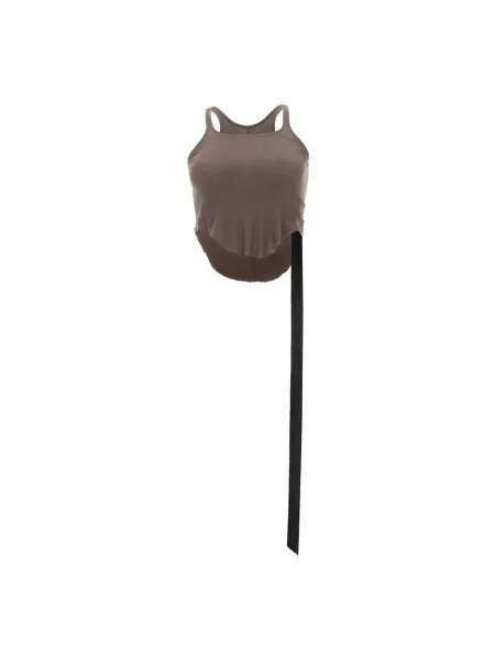 Top Rick Owens o skróconej długości brązowy