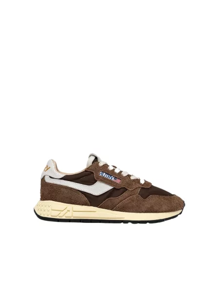 Sneakersy Autry brązowe