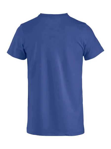 Clique Basic-T Junior T-shirt z bawełny ściągacz – blue niebieska