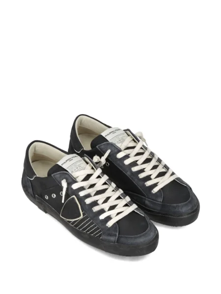 Sneakerși Philippe Model Paris din piele de căprioară negru