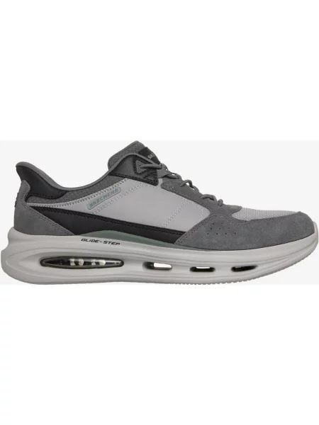 Buty do biegania Skechers Sloan Slip-Ins Relaxed Fit szary czarny kremowy 40 biały