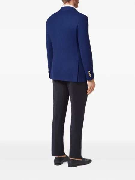 Sacou Billionaire cu broderie albastru