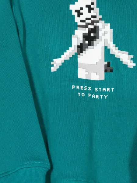 Bluza z kapturem dziecięca Mostly Heard Rarely Seen 8-bit zielona