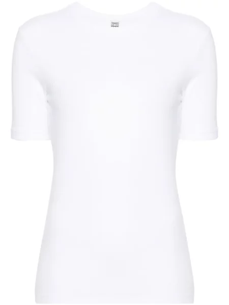 Koszulka Toteme prążkowana biała