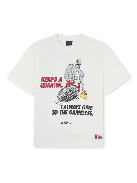 Tricou supradimensional Gameless Trash Talk gri / roșu / negru alb