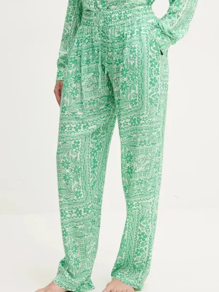 Melissa Odabash pantaloni femei drept high waist Jude verde
