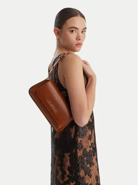 Geantă LOVE MOSCHINO maro