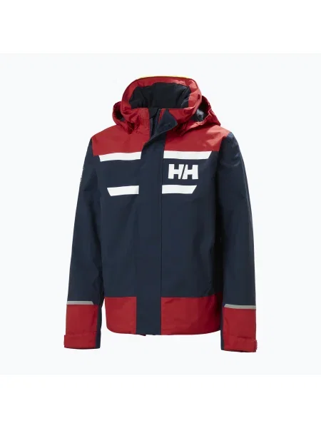 Детско яке за ветроходство Helly Hansen Salt Port Jr navy синьо