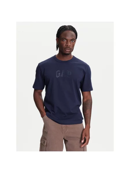 Gap Majica Mornarsko Regular Fit modra