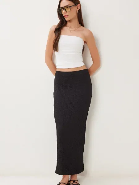 Happiness İstanbul Fustă negru