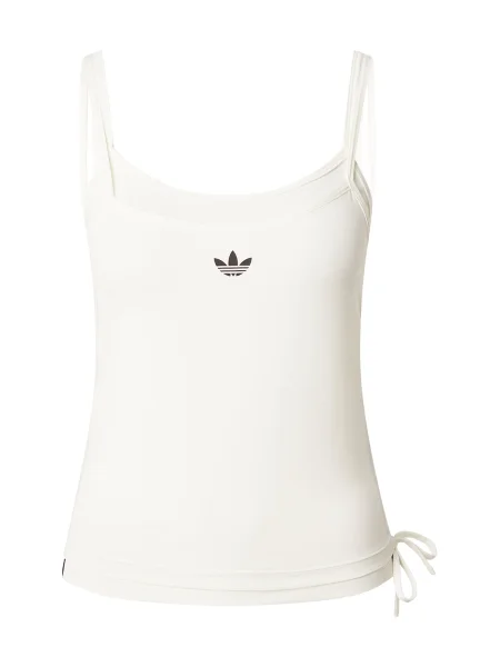 Top Adidas Originals de lână alb