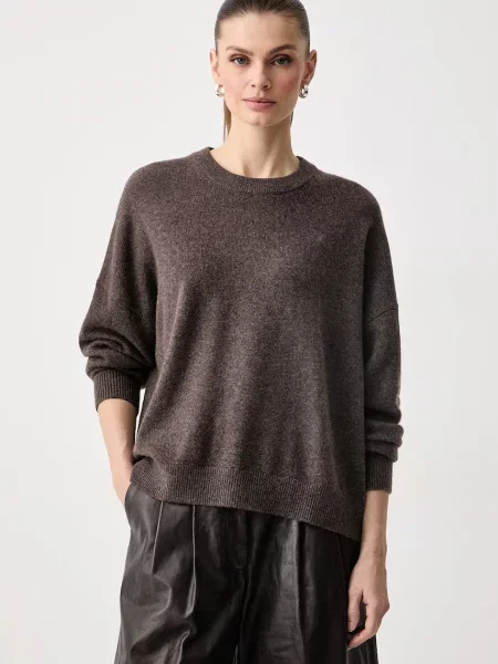 Weekend Max Mara пуловер дамски от кашмир WKDDETTO кафяво