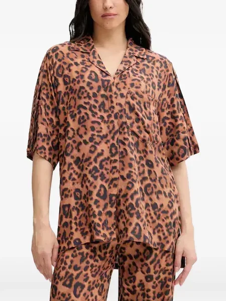 Cămașă Chantelle cu imagine cu model leopard maro