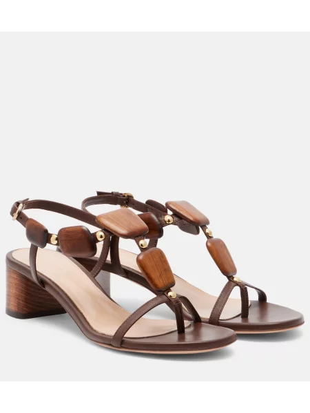 Sandale Gianvito Rossi din piele maro