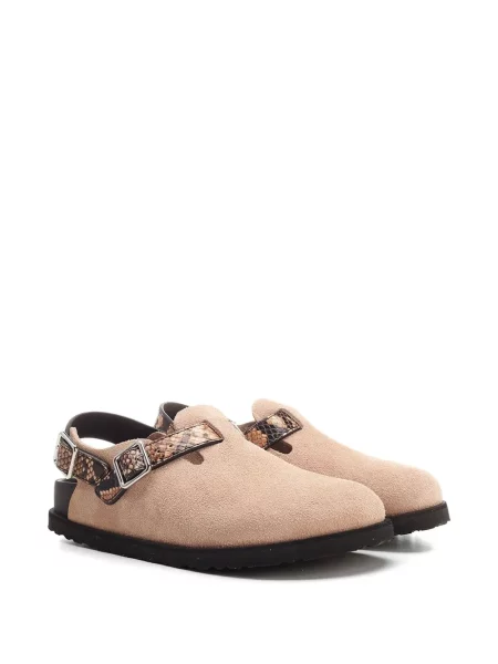 Papuci tip mules Birkenstock 1774 cu model piele de șarpe