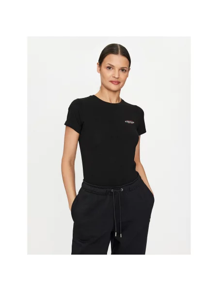 Guess Jeans T-Shirt Slim Fit μαύρο