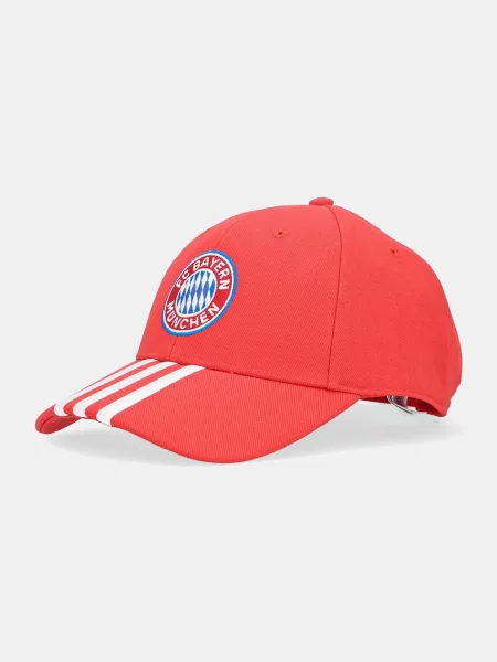 Шапка с козирка adidas Performance FC BAYERN MUENCHEN червено