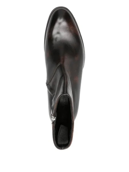 Cizme scurte John Lobb din piele maro