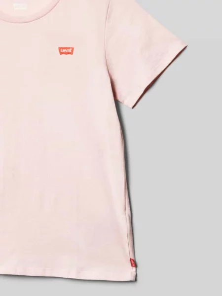 T-shirt o kroju regular fit z czystej bawełny Levi's różowa