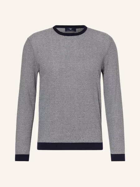 Strokesman's Sweter blau biały