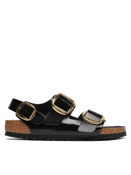 Sandale Birkenstock Milano Big Buckle negru
