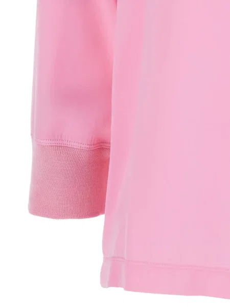 Tricou Jucca cu decolteu rotund lung roz
