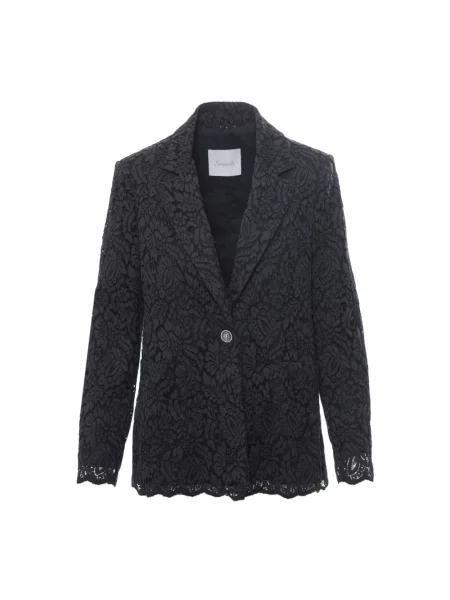Marynarka Souvenir koronkowa czarna