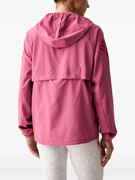 Hanorac Adidas cu glugă cu imagine din țesătură twill albastru