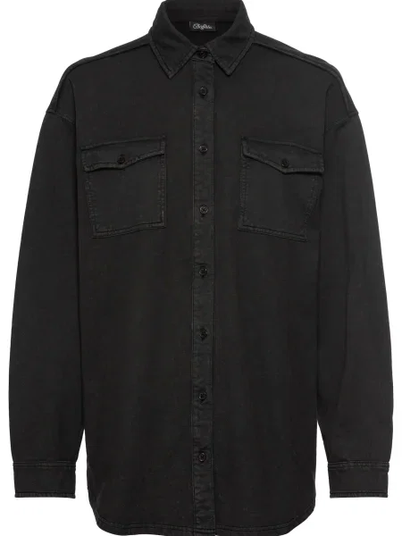 BUFFALO Bluza temno siva