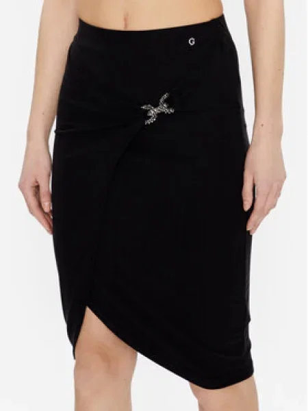 Guess Fustă tip creion Dalal Slim Fit negru