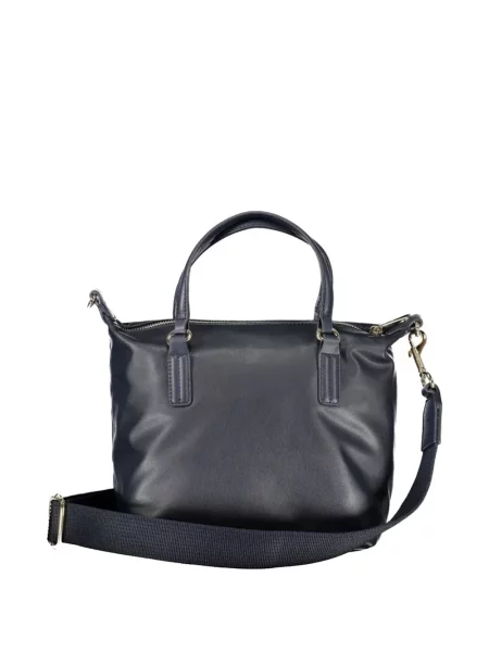 Shopper kabelka Tommy Hilfiger s autogramem modrá