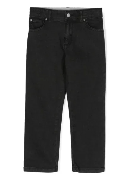Jeansy straight leg dziecięce Stella Mccartney czarne