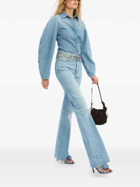 Blugi cu croială tip bootcut Rotate Birger Christensen albastru