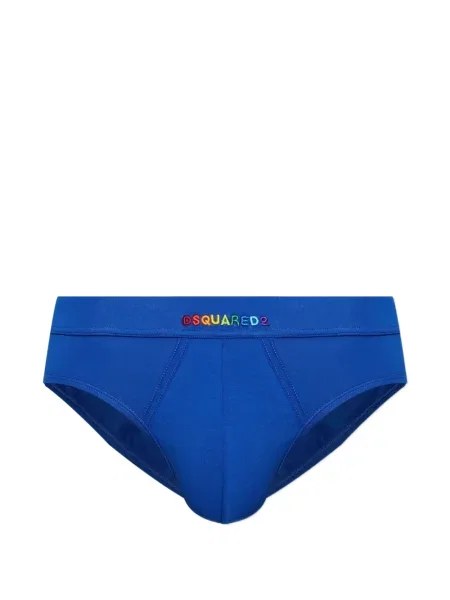 Chiloți Dsquared2 cu broderie albastru