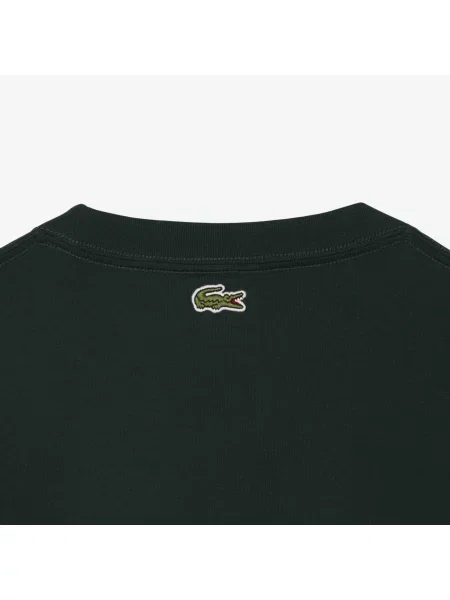 Lacoste Koszulka Z Długim Rękawem Ciemnozielona zielony