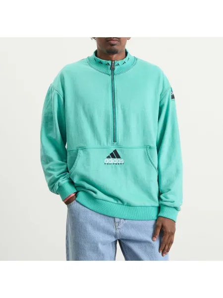 Sweter z golfem Adidas zielony