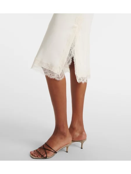 Rochie Róhe din dantelă alb