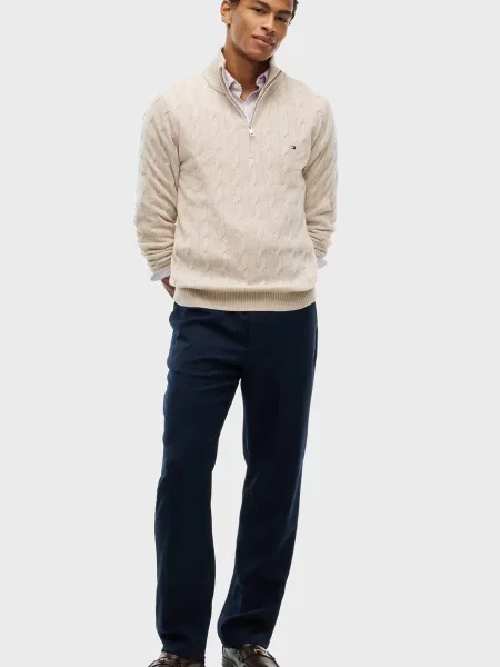 Шерстяной свитер Tommy Hilfiger бежевый