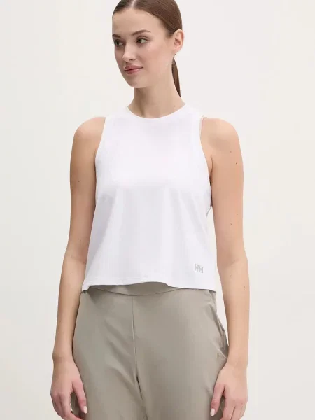 Спортен топ Helly Hansen Ocean Cropped бяло