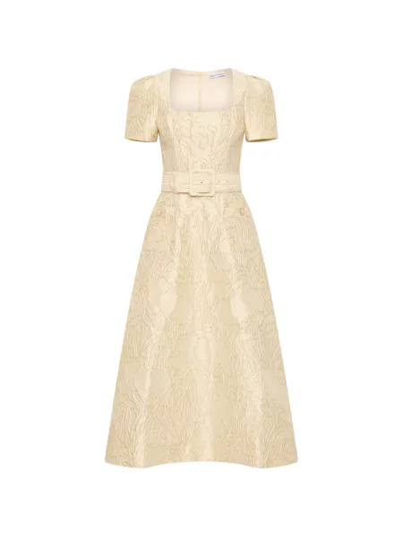 Scurt rochie midi Rebecca Vallance galben