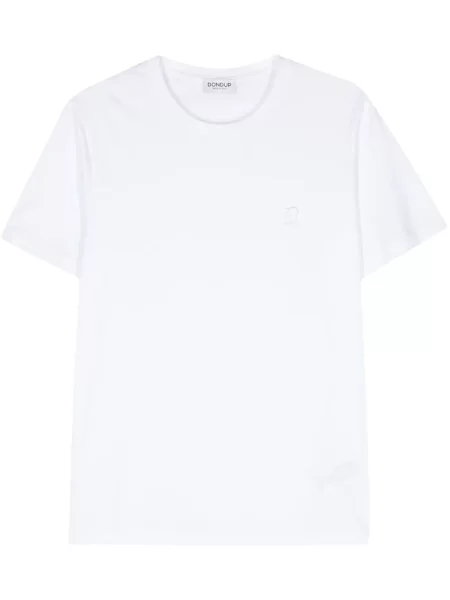 Tricou Dondup cu broderie alb