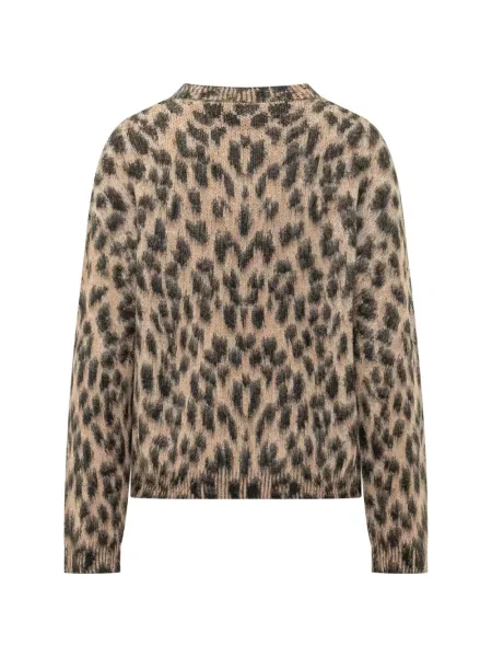 Pulover Laneus cu imagine cu model leopard