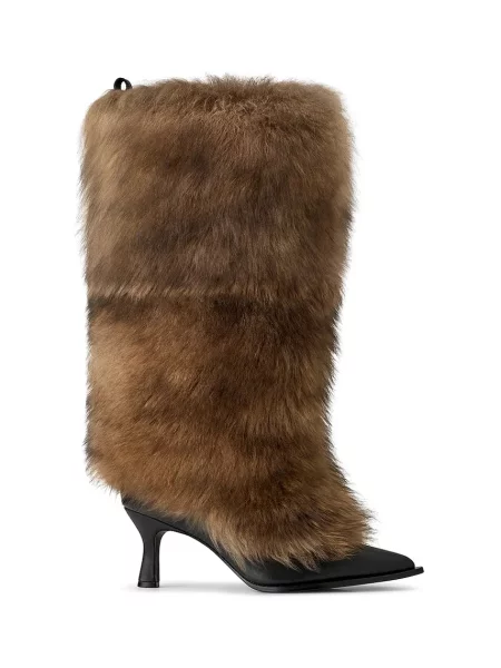 UGG cizme x Ambush Fur Heel cu cui izolare usoara maro