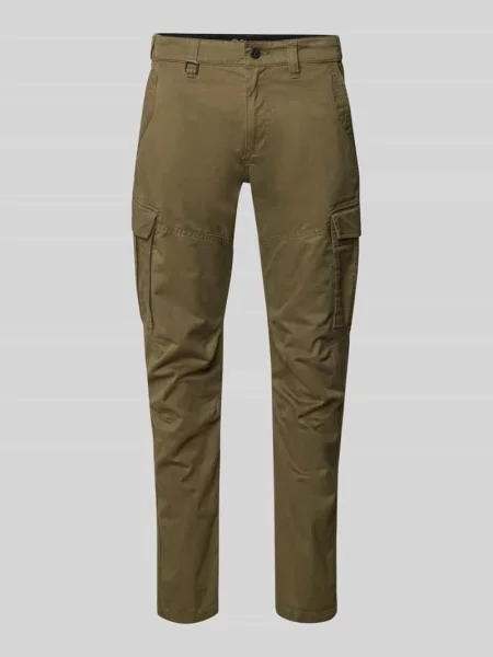 Spodnie cargo o kroju regular fit z mieszanki bawełny S.oliver Red Label